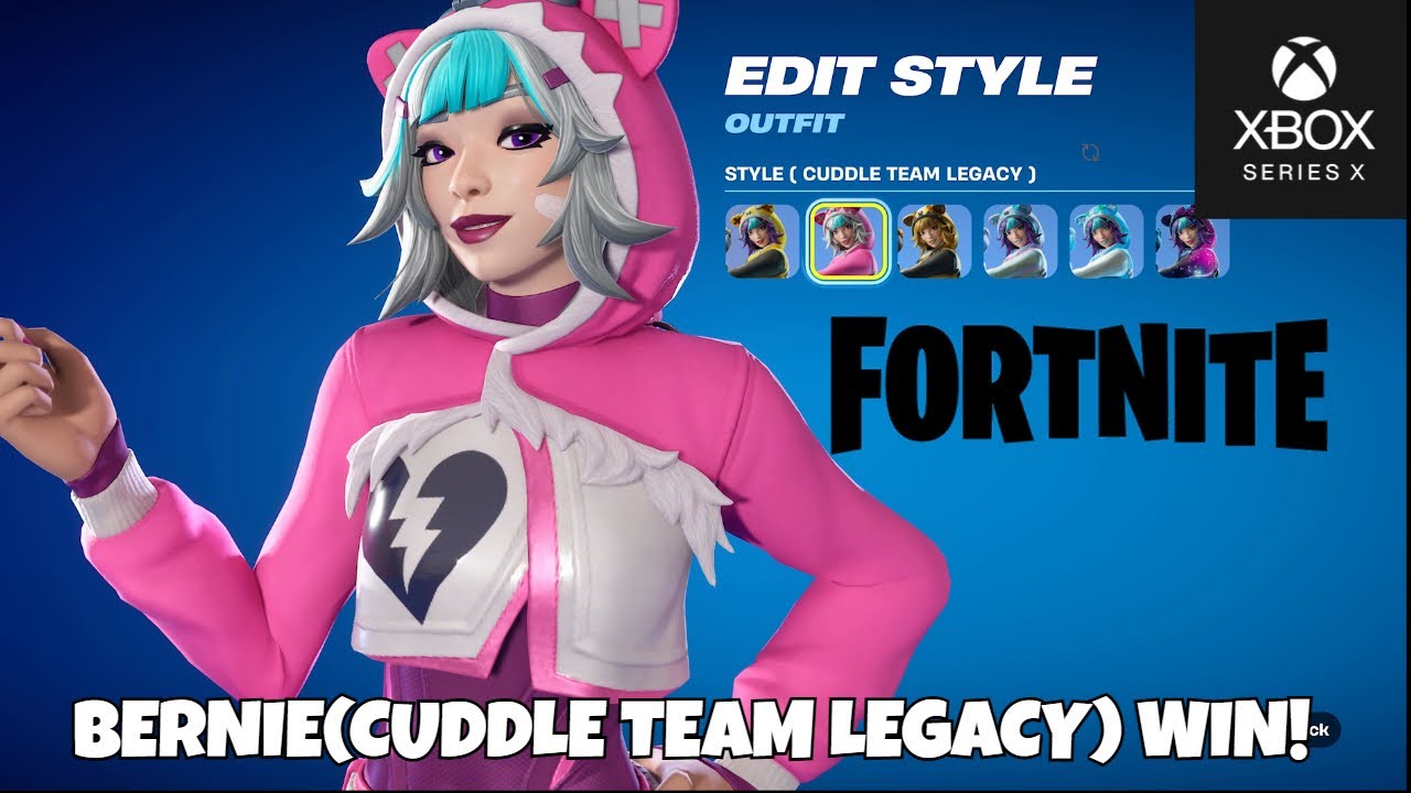 FORTNITE BERNIE(CUDDLE TEAM LEGACY) WIN! XBOX CHAPTER 7 SEASON 1
