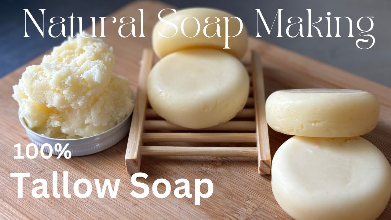 TALLOW SOAP( COLD PROCESS SOAP MAKING)