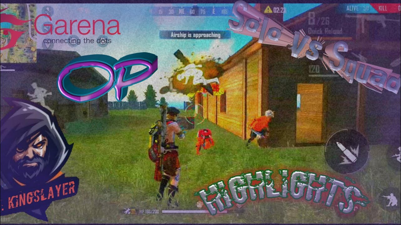 Freefire Solo Vs Squad Extremely OP Highlights🔥💥🔥@Mrkingslayer