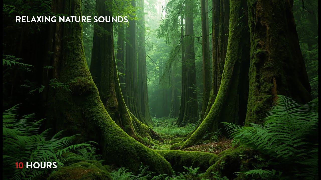 10 Hours of Relaxing Forest Sounds with Birds Singing | Nature Noise for Sleep & Study