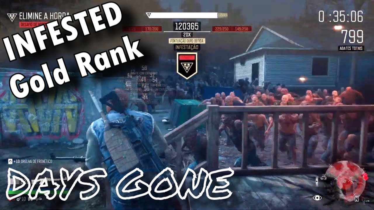 Days Gone - Desafio Infestacao Rank Ouro