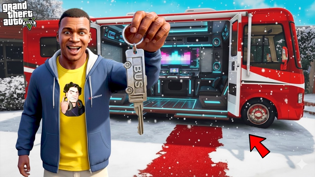 Franklin and Shinchan Bought The Most Expensive Luxurious Bus Ever In GTA 5 | Paradox FTW