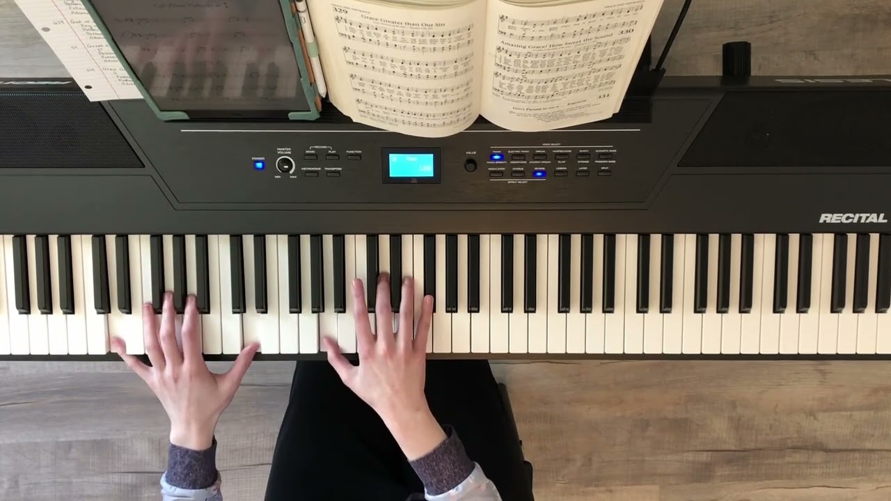 Grace Greater than Our Sin | hymn-playing tutorial | 4-part hymn congregational piano