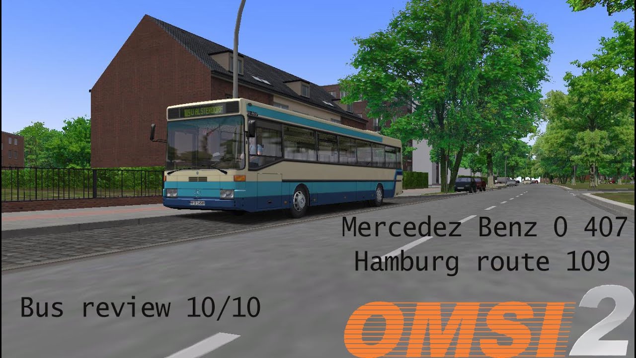 Omsi 2: Mercedes Benz 0407 first drive ( in Hamburg)