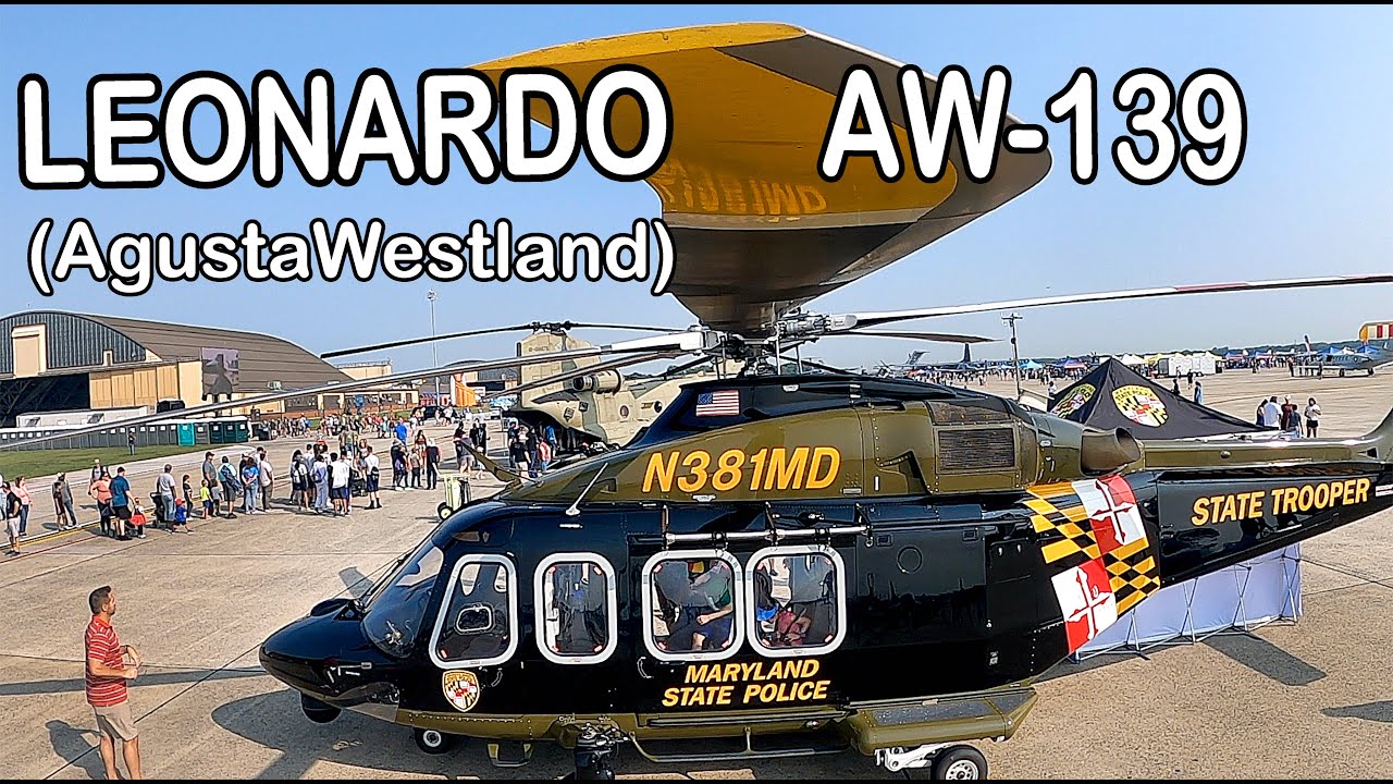Maryland State Police Leonardo AW-139 helicopter | Joint Base Andrews AFB  | Open House and Air Show