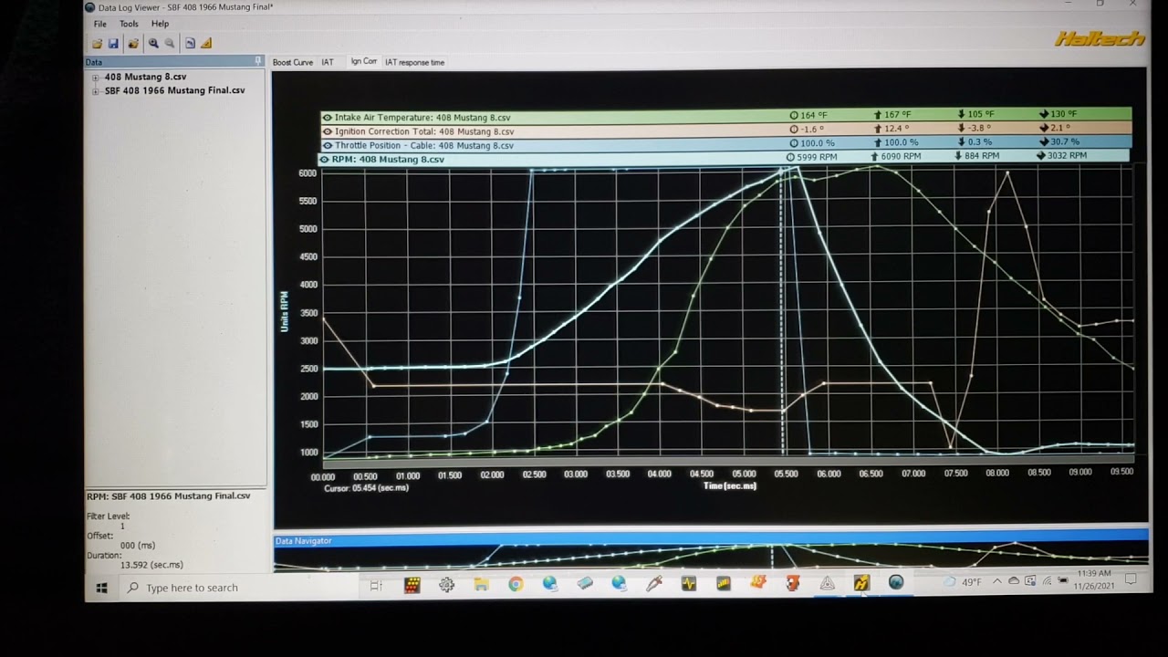 Air temperature effects on tuning