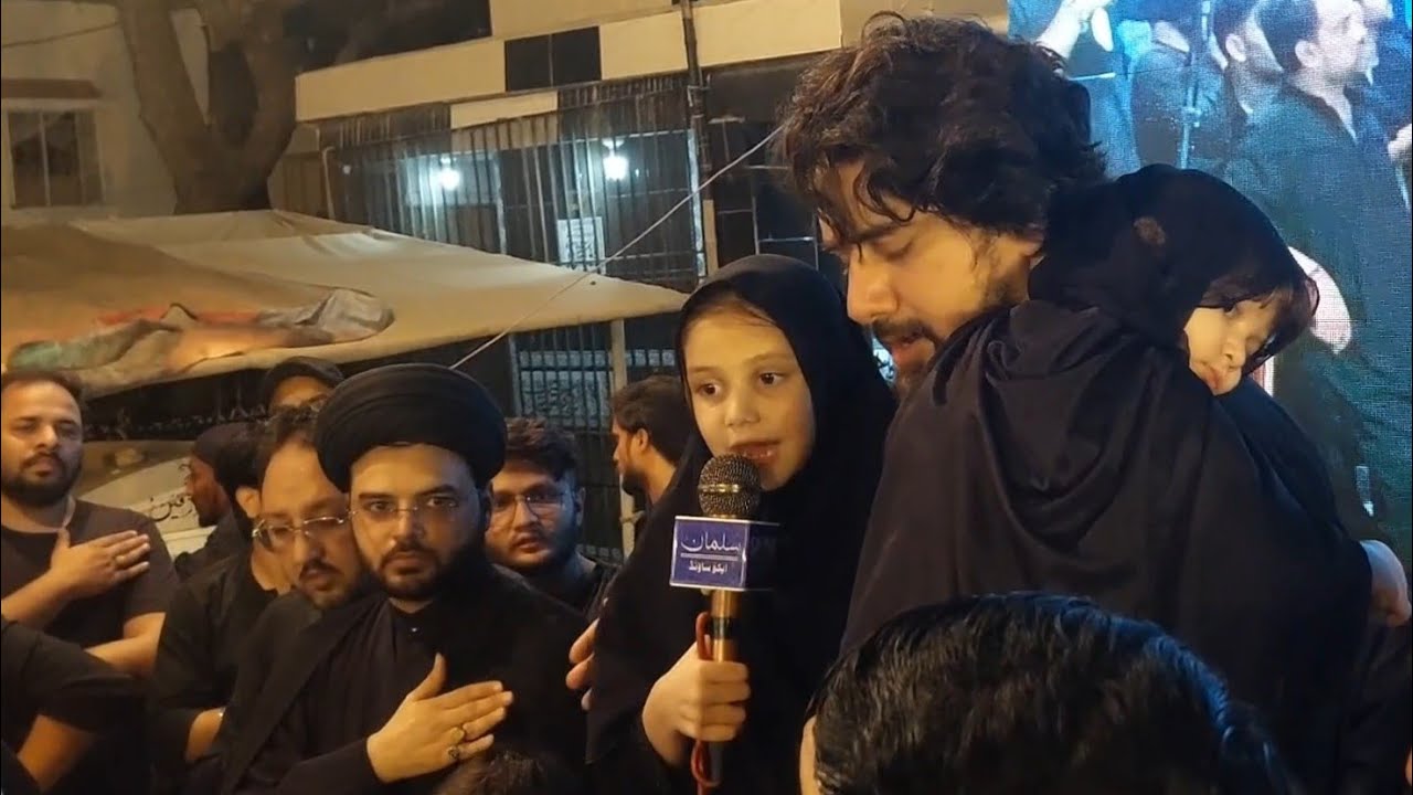 Farhan Ali Waris With Daughters | Reciting Noha | Martin Road Karachi | 8 Rabi ul Awwal 1444 | 2022