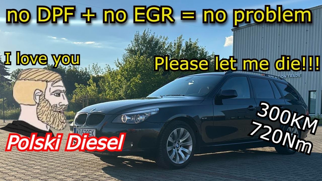 BMW E61 530d Mocny diesel po Polsku M57D30TU2  test i pomiary na hamowni