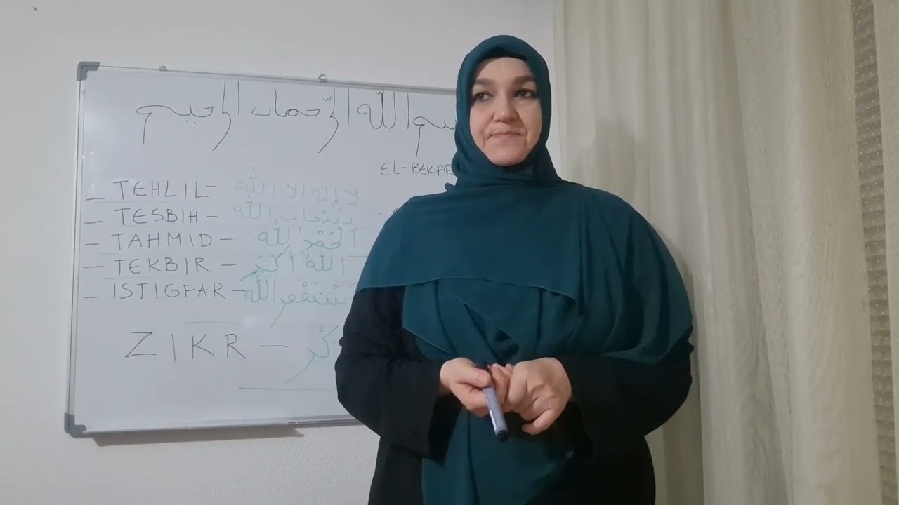 ZIKR - ذكر, TEHLIL لااله الاالله, TESBIH - سبحانالله, TAHMID - الحمد لله TEKBIR - الله اكبر