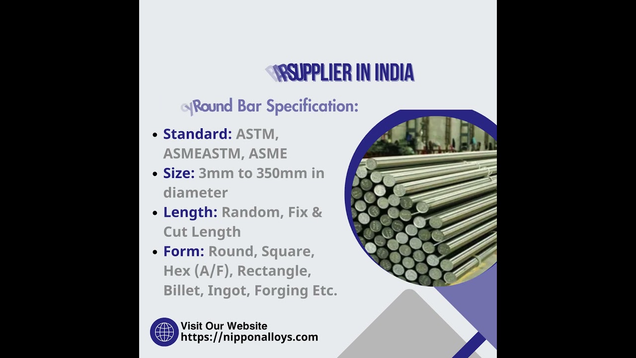 Round Bar |Inconel Round Bar | Alloy Round Bar | Monel Round Bar