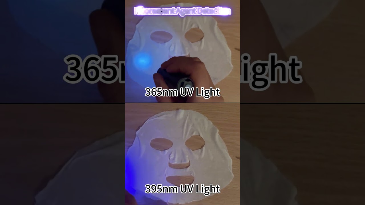 365VS395nm UV flashlight, which one do you like better? #flashlight #UVflashlight