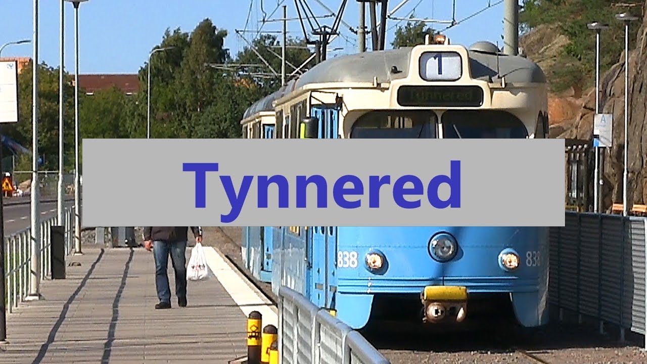 Sp&aring;rvagnar vid Tynnered Opaltorget