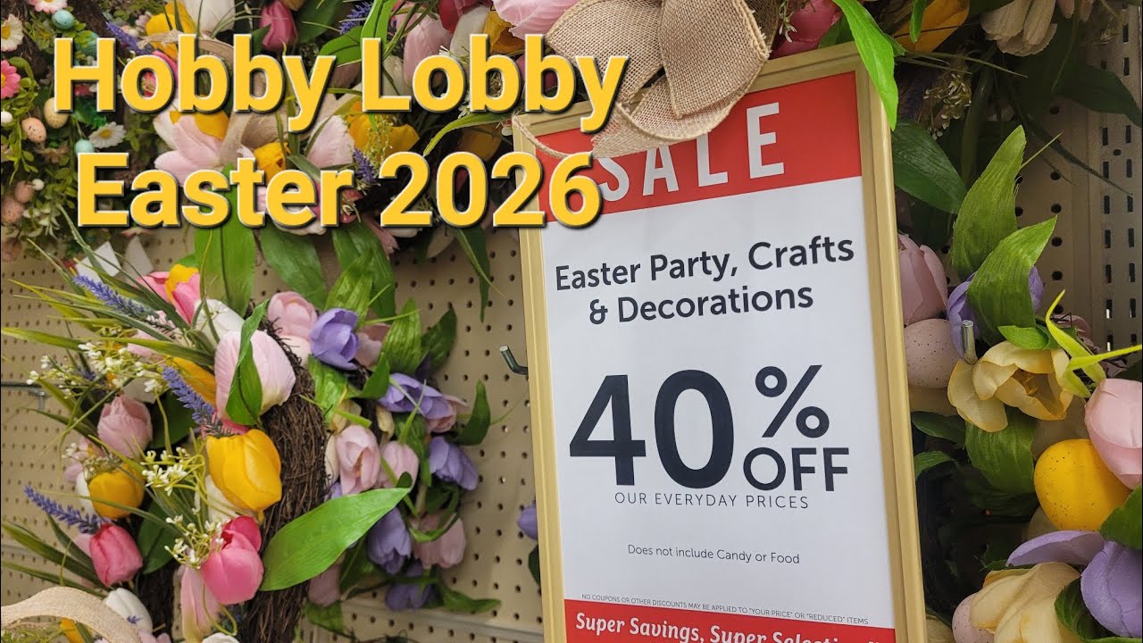 Let's hop on over and see what Hobby Lobby has for Easter this year.  #shopping 