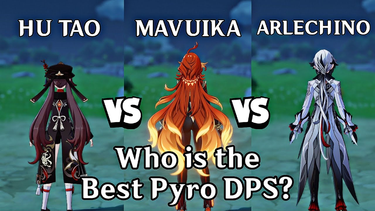 Кто лучший C0 PYRO DPS? Ху Тао против Арлекино против Мавуйки? [Genshin Impact]
