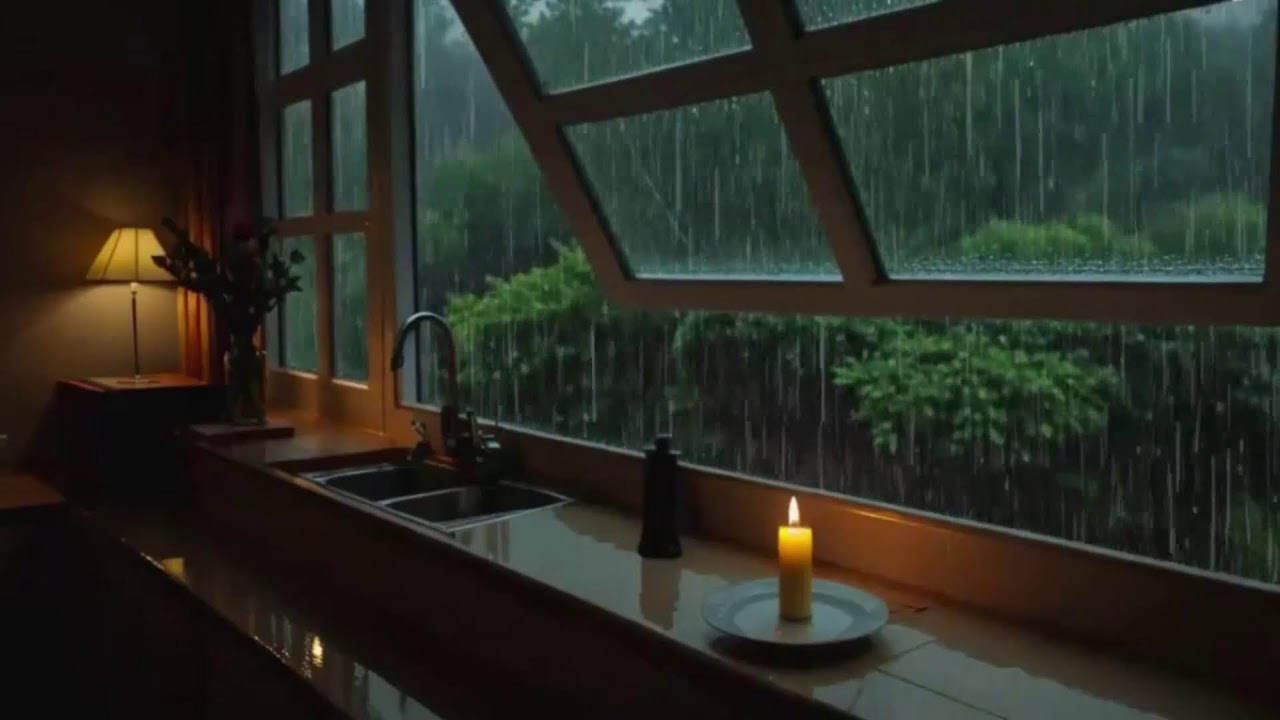Heavy Thunderstorm Sounds for Deep Sleep: Intense Rain Noise & Black Screen ASMR 8 Hrs.