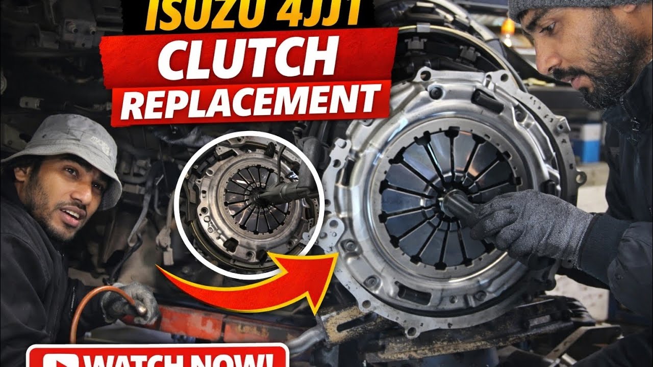 ISUZU 4JJ1 clutch replacement 