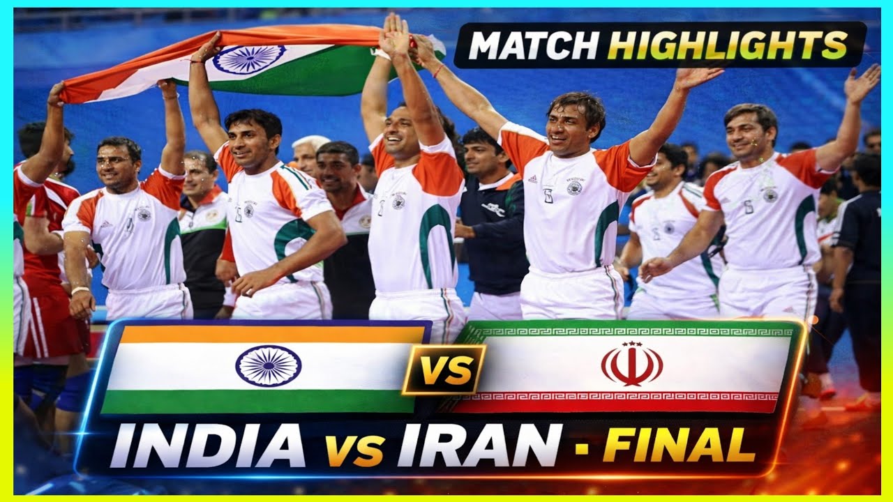 Final 🏆INDIA VS IRAN - 🇮🇳 vs 🇮🇷  Kabaddi Final Highlights | Full Match Action & Best Moments