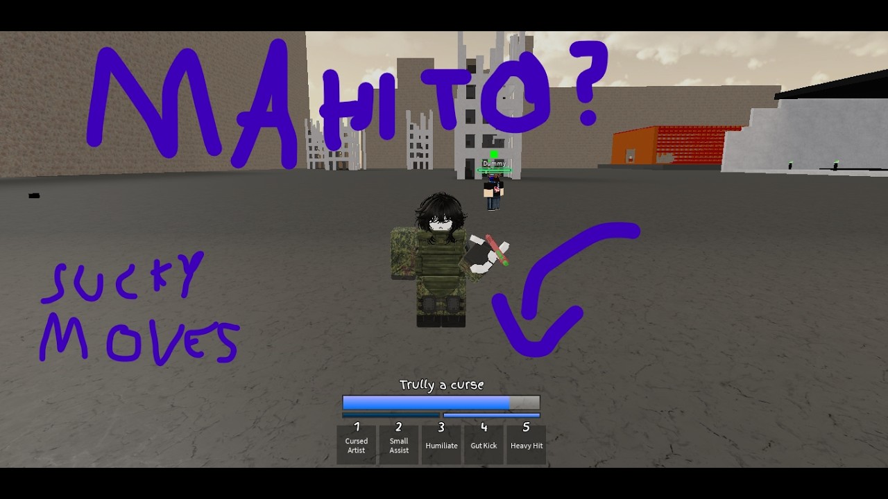Showcasing my mahito moveset!