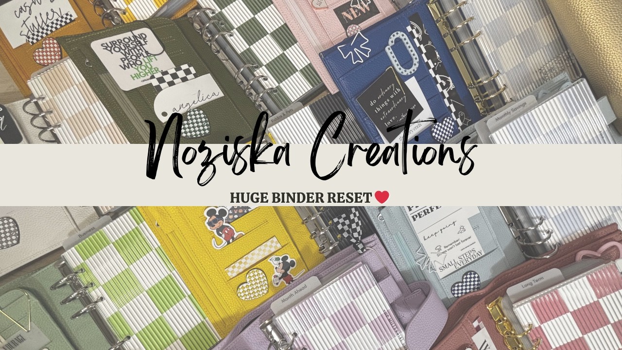 HUGE BINDER RESET! | MILLENNIAL DOLLAR & MOTERM BINDERS | NEW ENVELOPES, NEW DECOR, NEW BINDERS