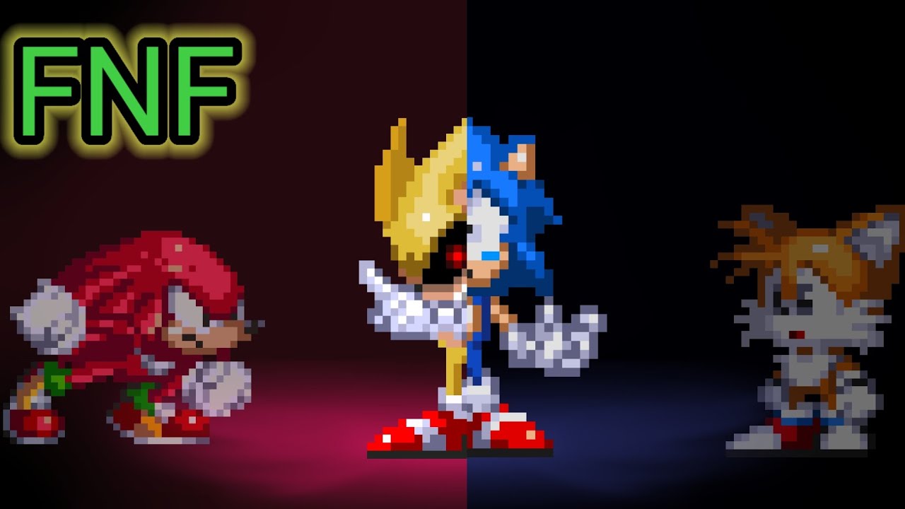 FNF  Super Exetior vs Sonic ( Schizomania - Phantasm Remix Song ) 
