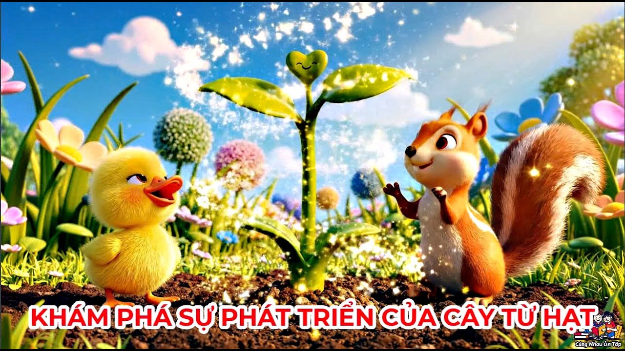 KHÁM PHÁ SỰ PHÁT TRIỂN CỦA CÂY TỪ HẠT CÙNG VỊT CON VÀ SÓC TINH NGHỊCH