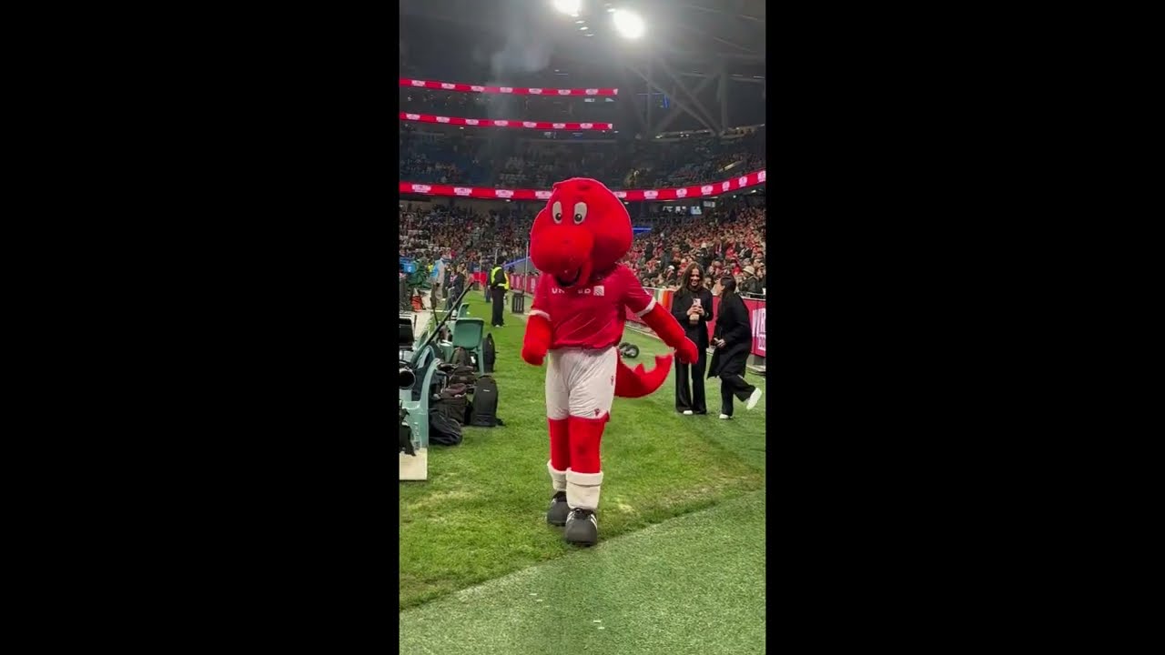 Wrex the dragon in Sydney July 15 2025