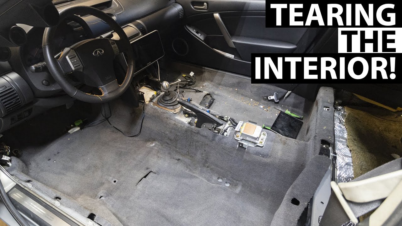 Tearing my G35 Interior for THIS Mod!! (Noico)