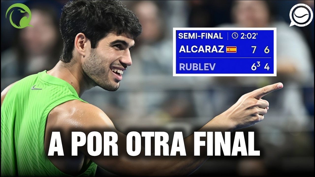 A POR OTRA FINAL: ALCARAZ VENCE A RUBLEV Y JUGARÁ LA FINAL EN DOHA
