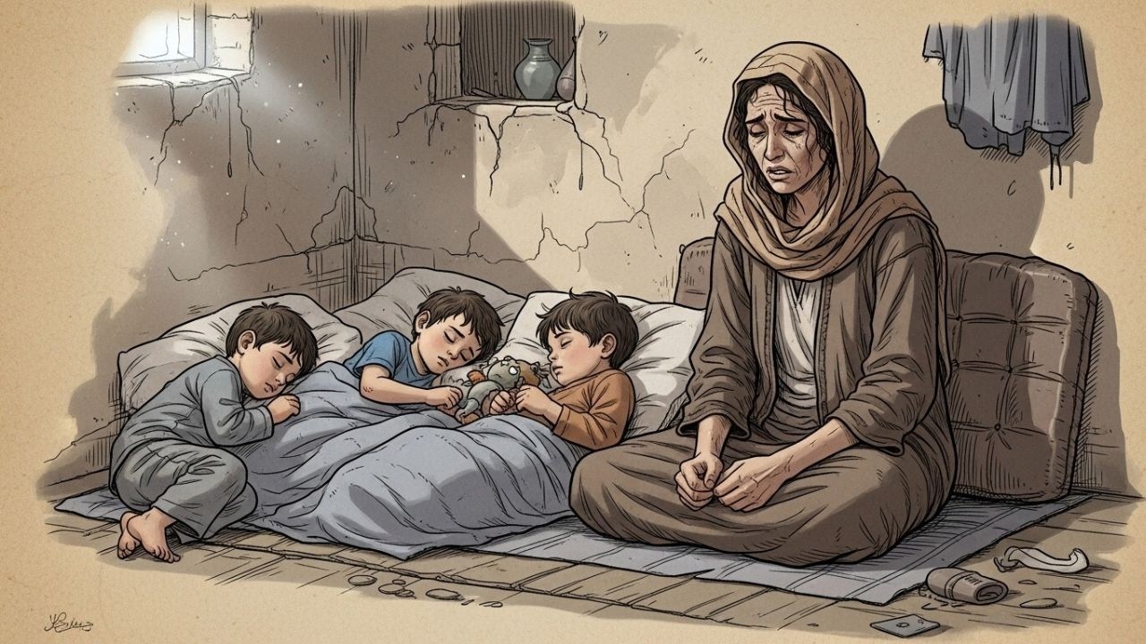 الأرملة الفقيرة التي ربت أبناءها الثلاثة… فكانت مكافأة الله أعظم مما تخيلت قصص قبل النوم