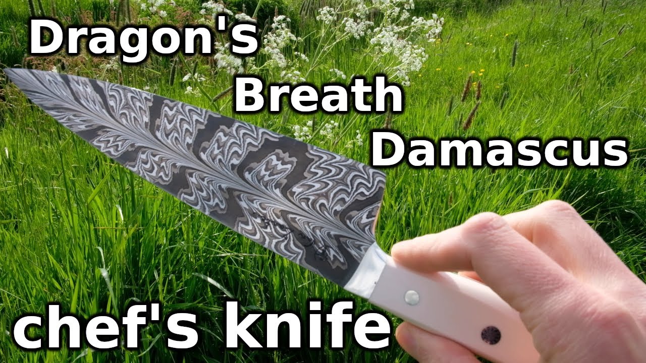 Dragon's Breath Damascus chef's knife - Van Zanten 220 - May 2021