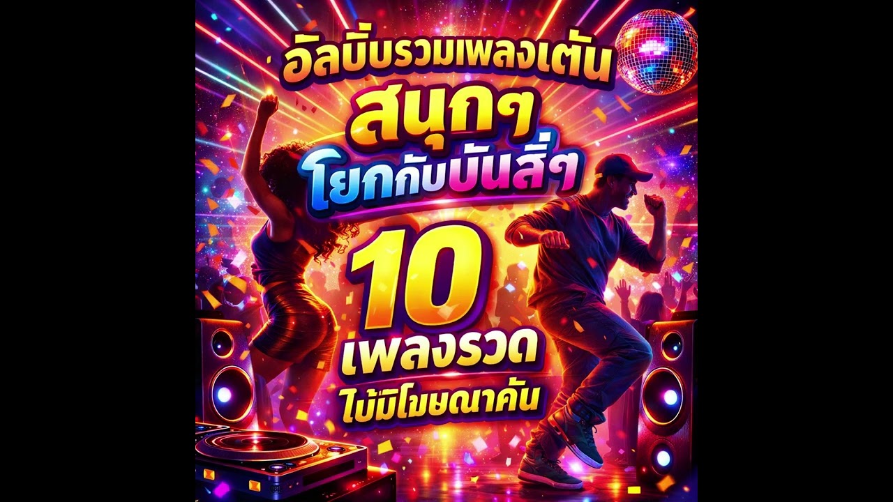 รวมเพลงเต้นสนุกๆ โยกกันมันส์ๆ 10 เพลงรวด ไม่มีโฆษณาคั่น
