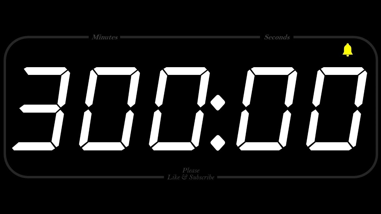 300 MINUTE - TIMER & ALARM - 1080p - COUNTDOWN