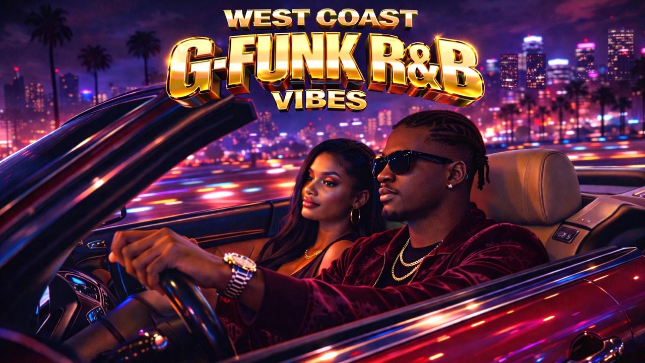 🌴 West Coast G Funk R&B Vibes 🌃 Neon Night Cruise  Smooth Late Night Drive Mix