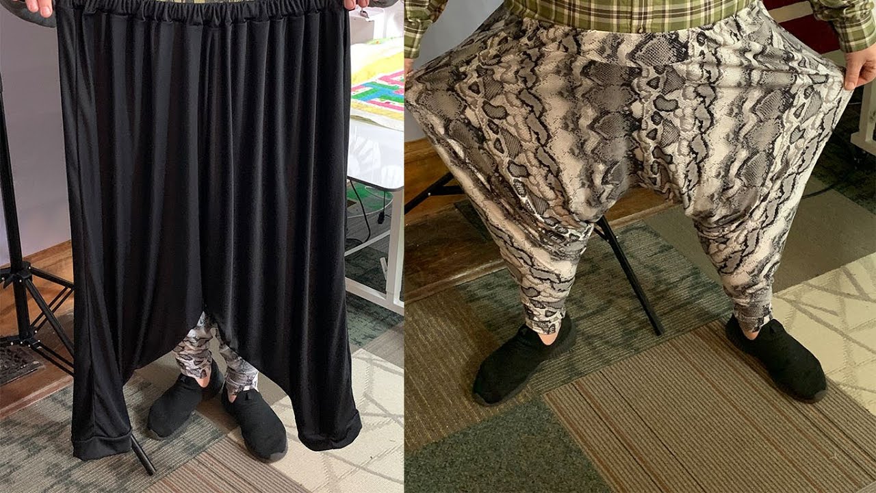 How I created a custom garment pattern for Yoga Harem pants created on my Baby Lock Triumph Serger