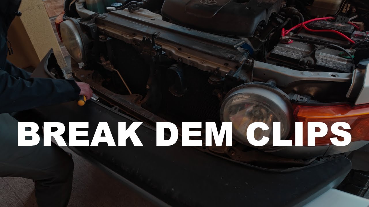 How to replace the front and rear bumpers on a 2008 FJ Cruiser in the most stressful way possible