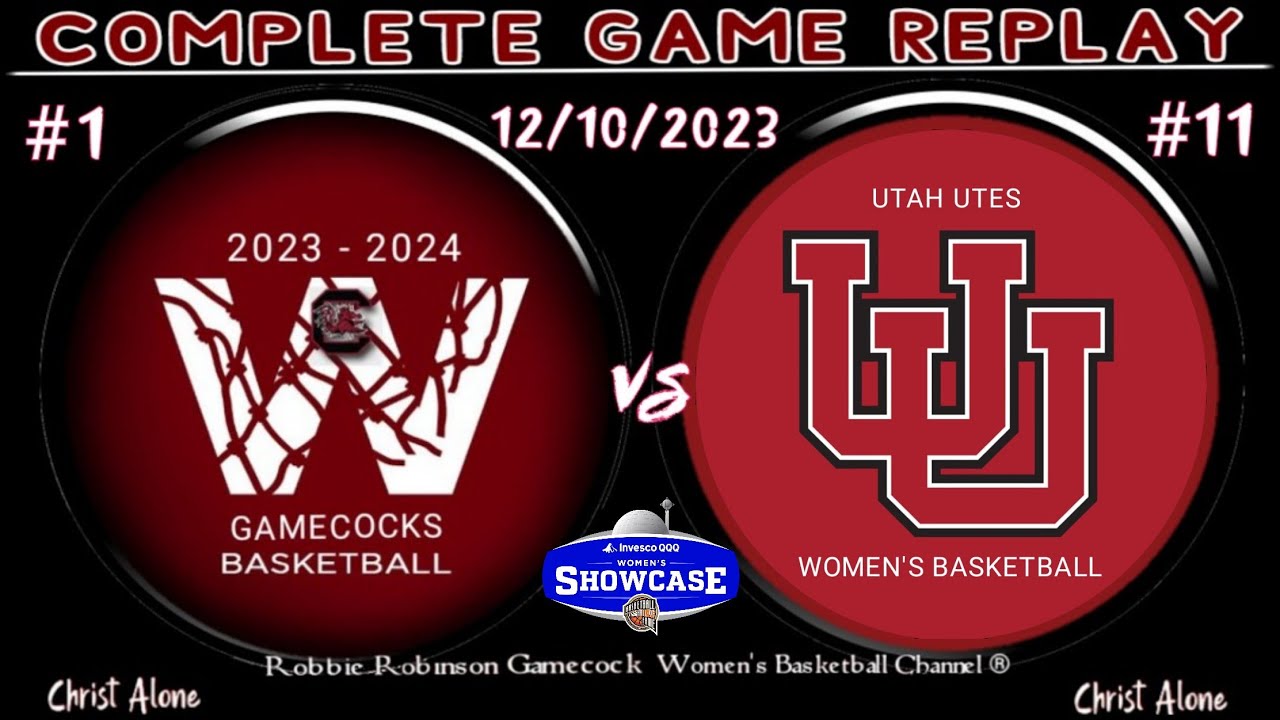 #1 South Carolina Gamecocks Women's Basketball vs. #11 Utah Utes WBB - 12/10/23 - (FULL GAME REPLAY)