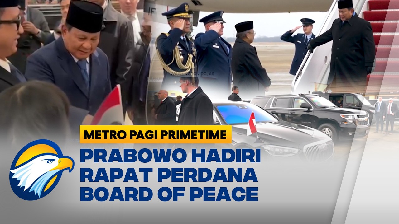 Prabowo Tiba di AS, Hadiri Rapat Board of Peace [Metro Pagi Primetime]
