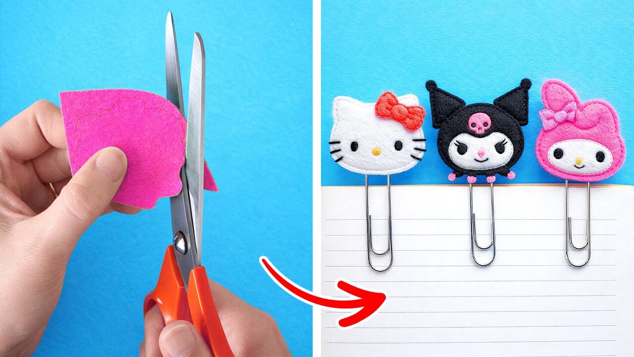 💖 KOLAY DIY OKUL MALZEMELERİ 🌟 Bütçe Dostu Okula Dönüş El İşleri ✂️