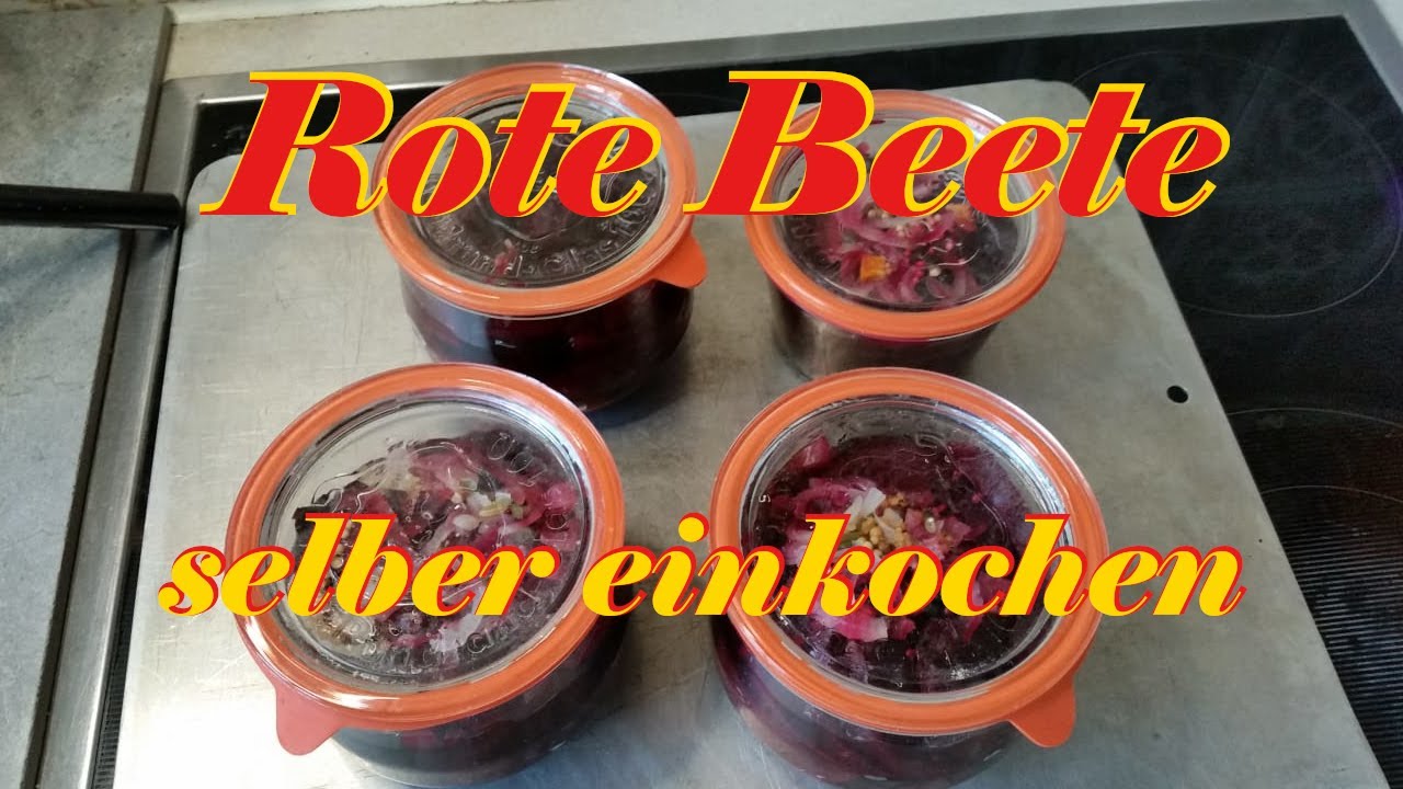 Pikante und neutrale Rote Beete für den Wintervorrat