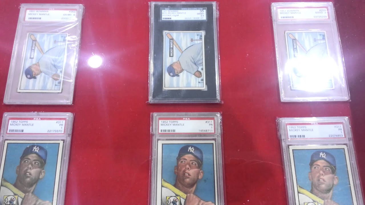 1952 Topps Mickey Mantle Cards at 2014 NSCC