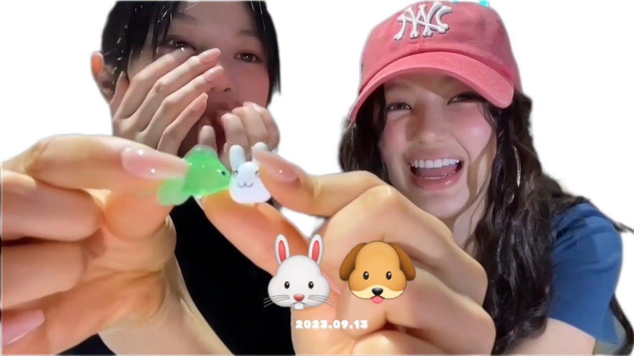 [Newjeans] HANNI's phoning live with Danielle #newjeans #hanni #danielle 2023013