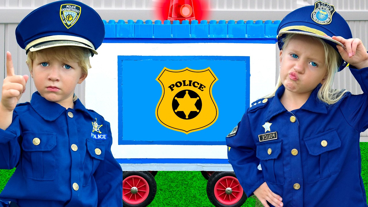 Catch a thief in a police car + more Children's Songs with Katya and Dima