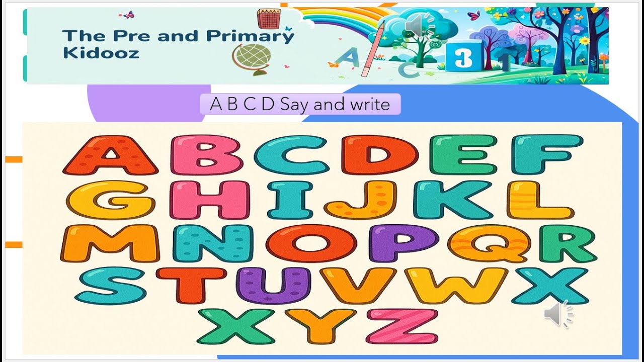 🔤 Alphabet Identification – Say and Write ✏️by The Pre & Primary Kidooz! 🌈