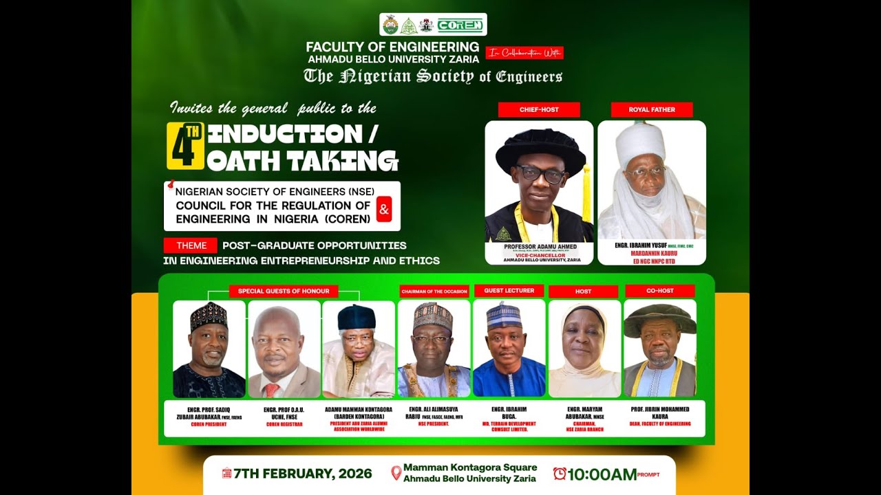 ABU 4th Engineering Oath Taking/Induction Ceremony