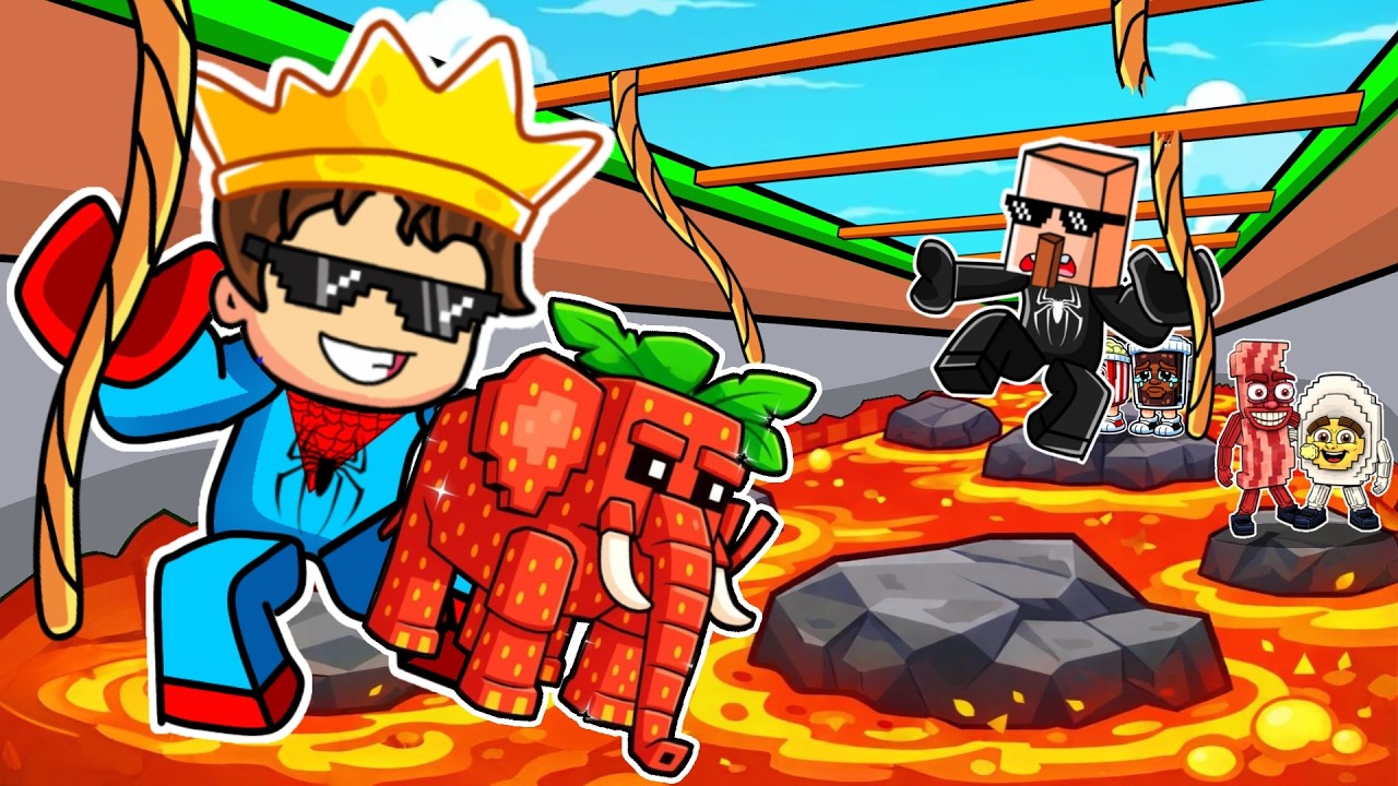ALPHA AND RICH VILLAGER BECAME SPIDER-MEN IN SWING FOR BRAINROTS ROBLOX !!