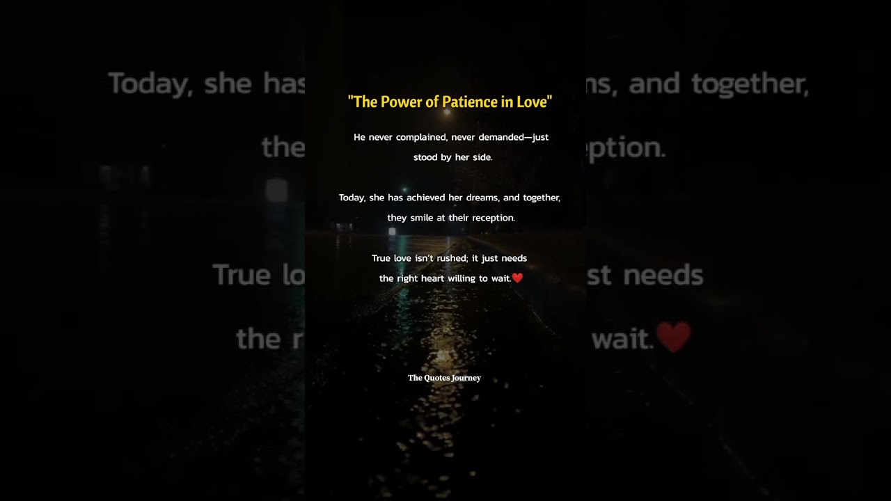 True Love Takes Time ❤️✨ | A Story of Patience & Success 💍🎉 #TrueLove #RelationshipGoals