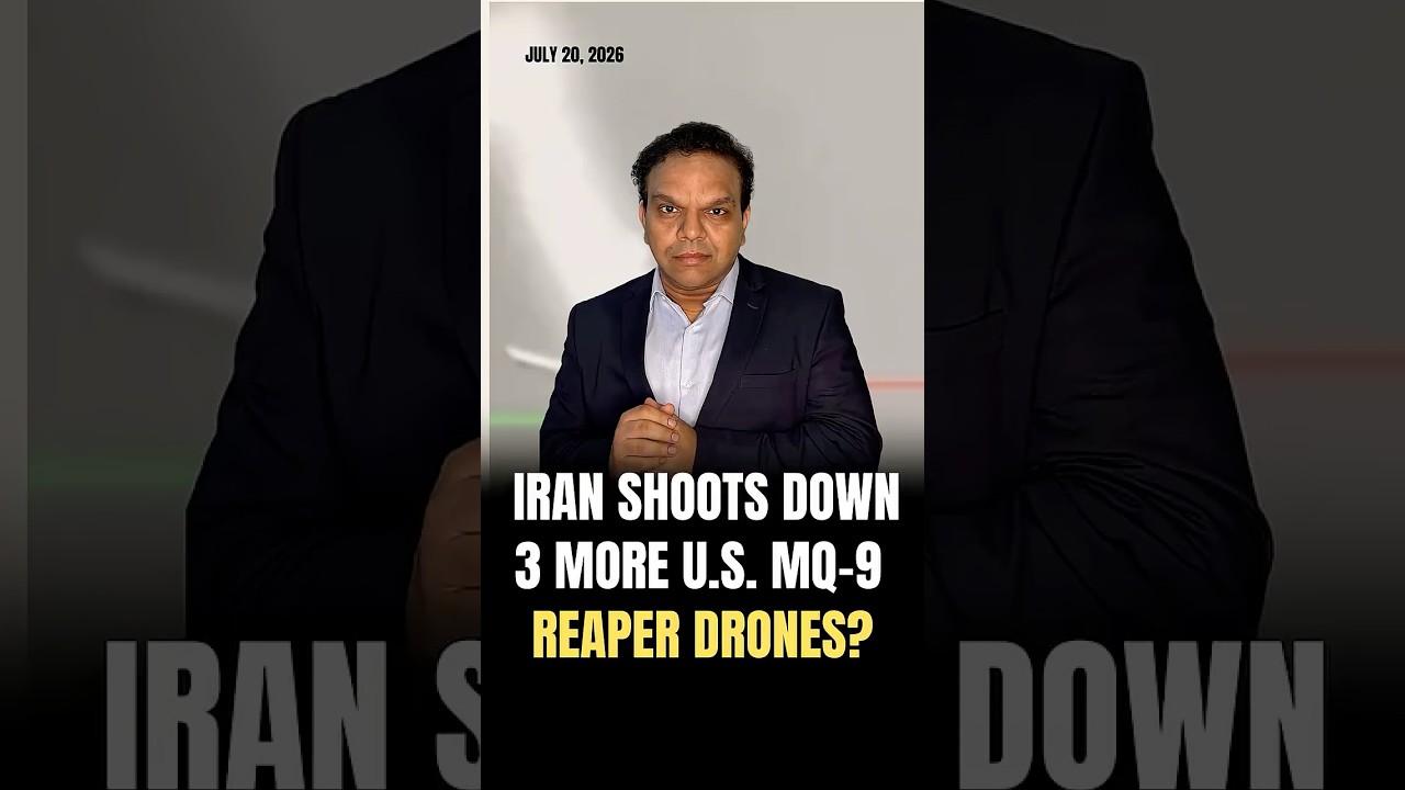 Iran Shoots Down 3 More MQ-9 Reaper Drones? #iran #iranisraelwar #iranwar #mq9reaper #mq9 #drone