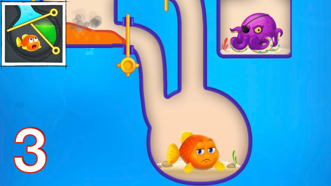 Save the Fish - Pull The Pin gameplay  HD All Levels  21-30