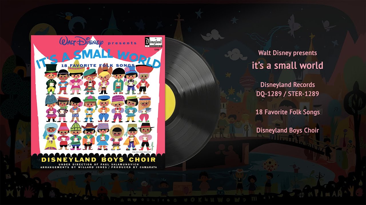 Walt Disney's It's a Small World: 18 Favorite Folk Songs (DQ-1289) | Vintage Disney Vinyl Restored