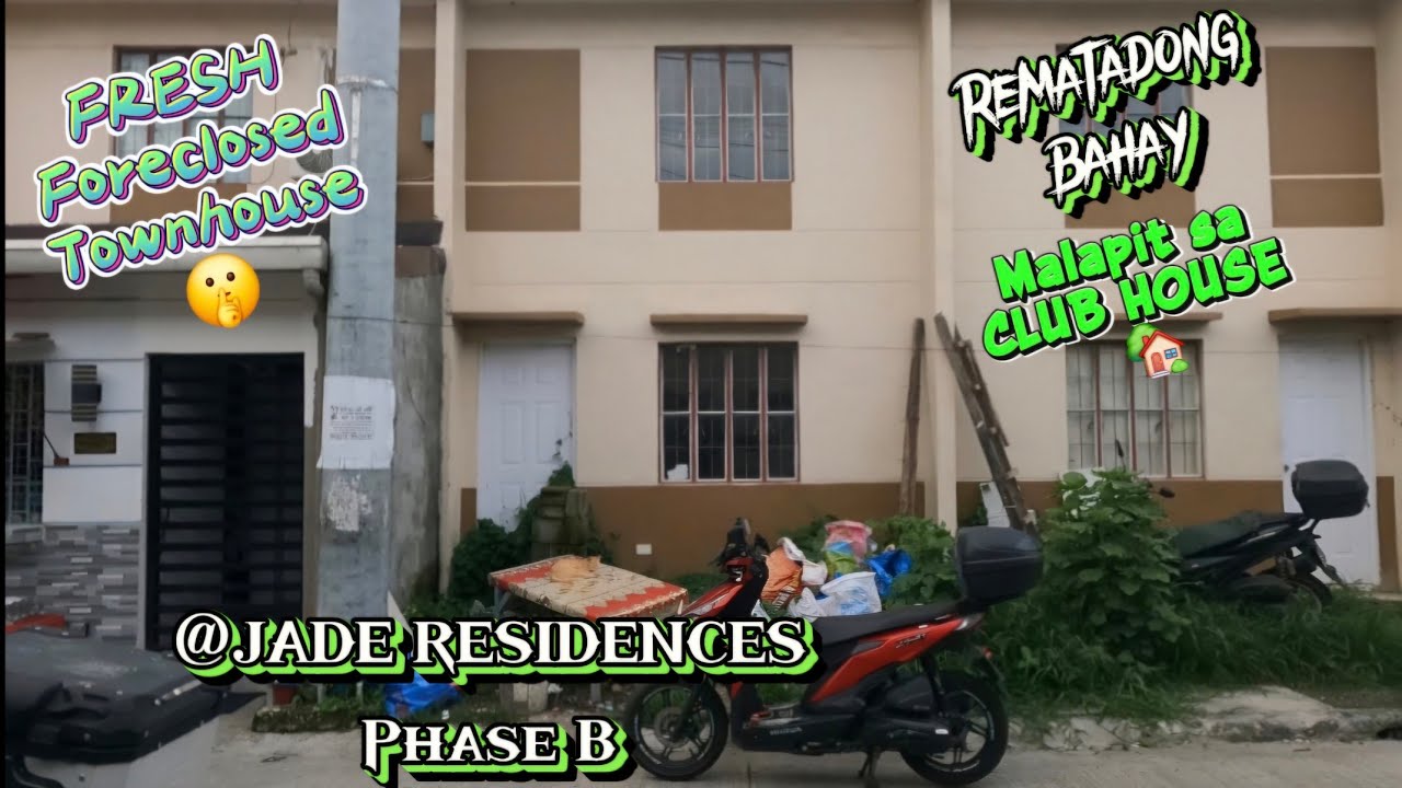 Murang Bahay near Club House @ JADE RESIDENCES | Pag-IBIG Foreclosed Property